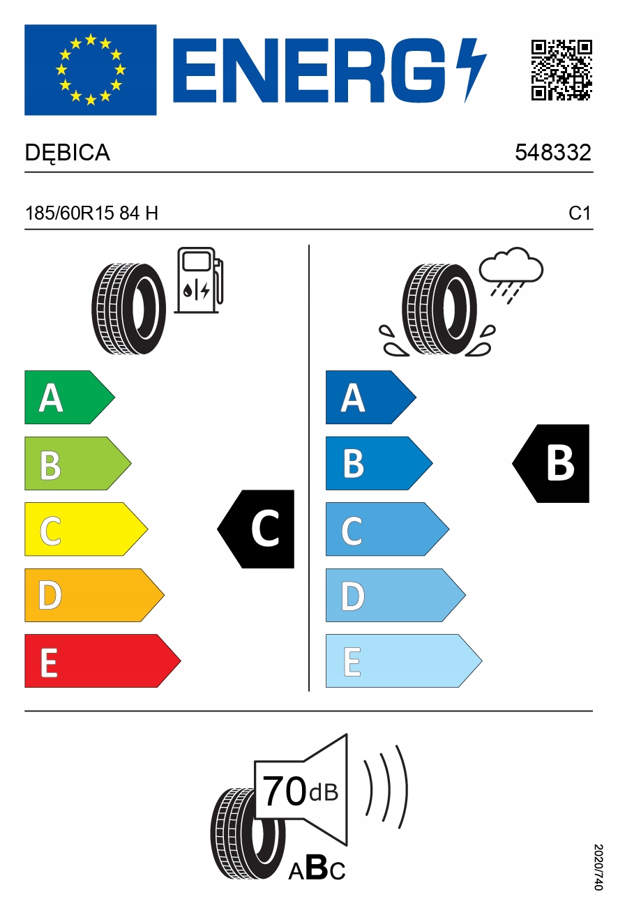 4x DĘBICA 185/60R15 84H Presto HP letnie 2024 r Średnica 15