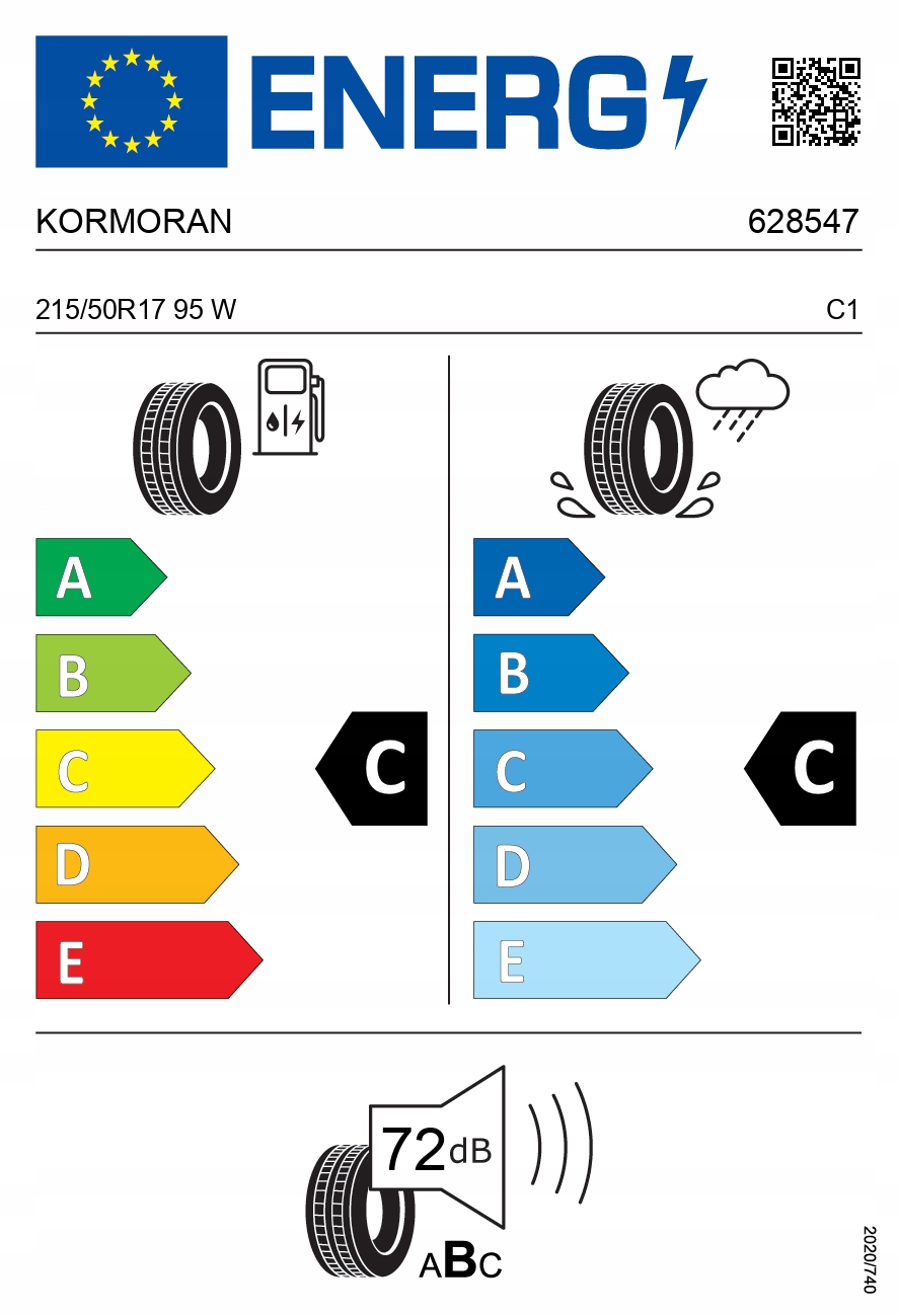 4x KORMORAN 215/50R17 95W Ultra High Performance XL FR letnie 2024 r Rok produkcji 2024