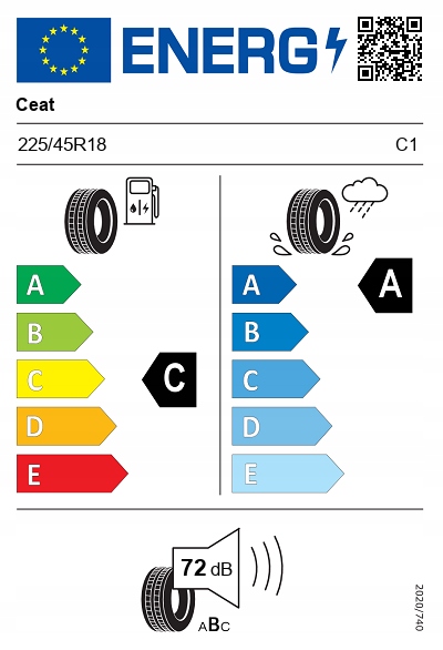 2x 225/45R18 Ceat SportDrive 95Y XL nowe 2024 letnie Marka Ceat